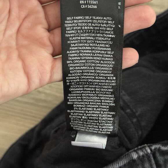 7 For All Mankind Portia Megaflare Jeans Sailor Black Women’s 26 Flare Boho 70's - Picture 5 of 11